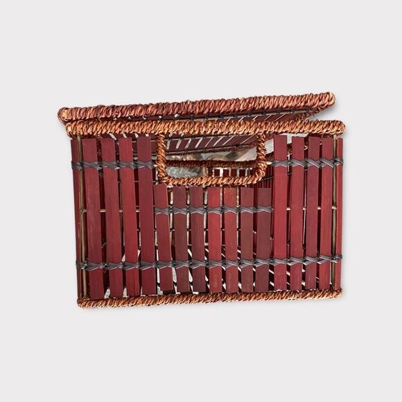 BROWN Rustic Basket Box - Picture 5 of 8